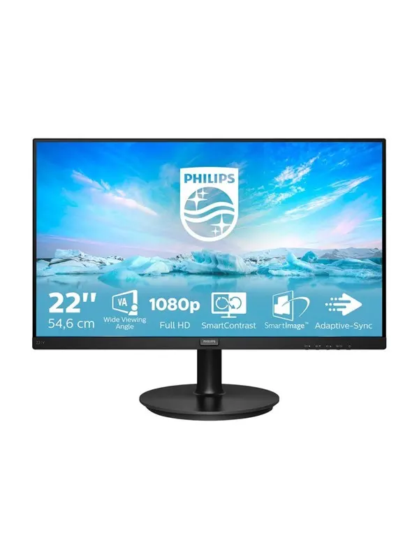 22" Philips V-line 221V8A - 1920x1080 (FHD) - 75Hz - VA