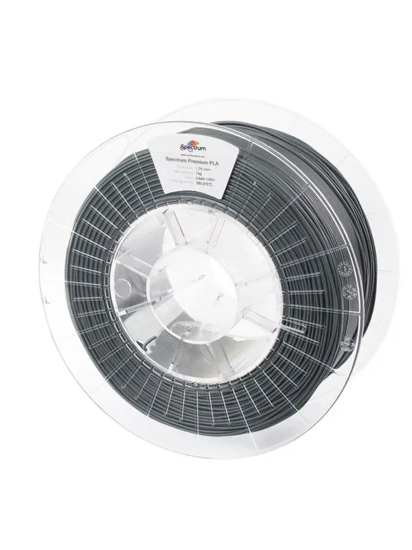 Spectrum 3D Filament / PLA Premium / â 1.75 mm / Dark Grey / 1 kg