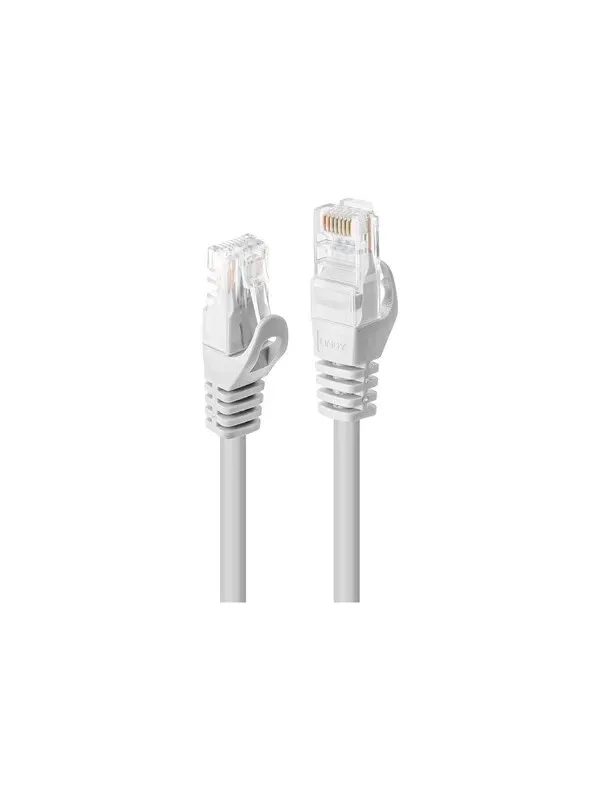 Lindy Basic patch cable - 1 m - white - Vit - 1m