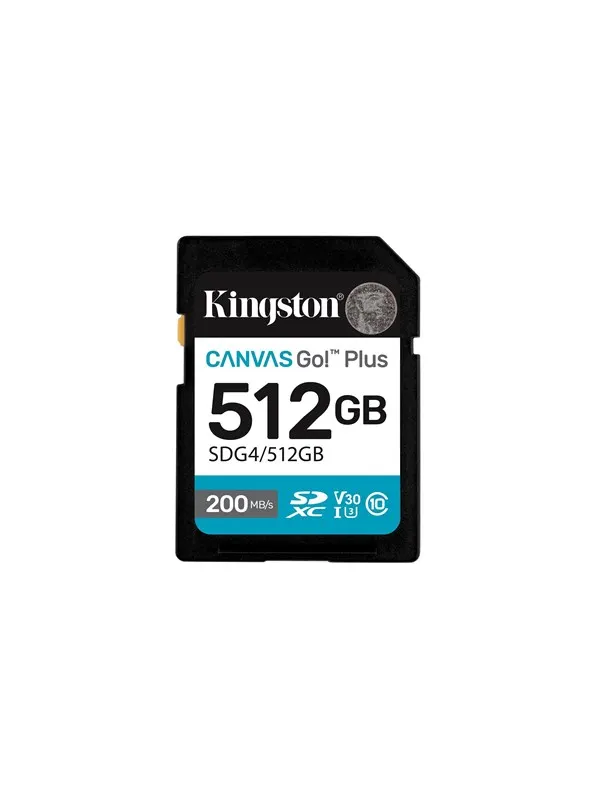 Kingston Canvas Go! Plus SD - 200MB/s - 512GB