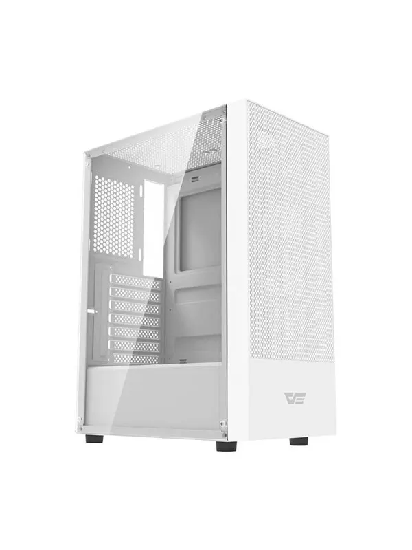 Darkflash Computer case A290 + 3 fans (white) - Chassi - Desktop - Grå