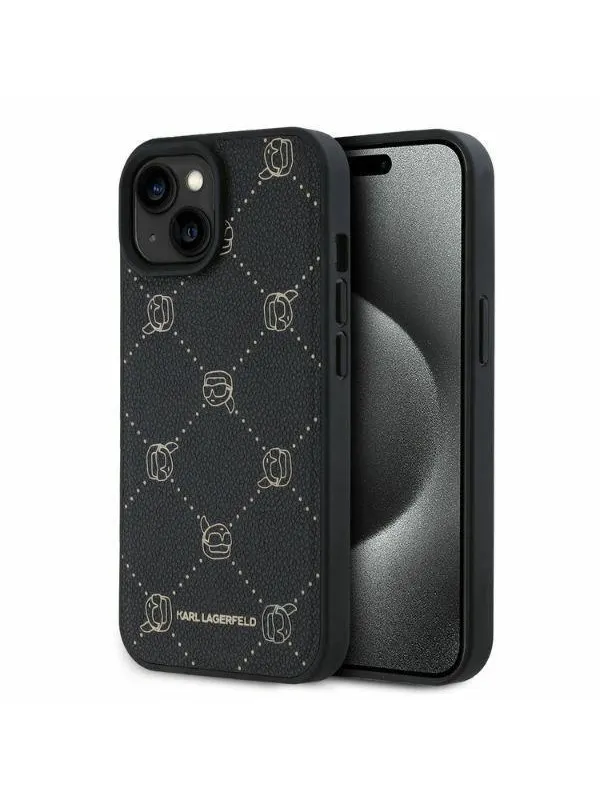 Karl Lagerfeld Magsafe Karl Head iPhone 15 Case - Black