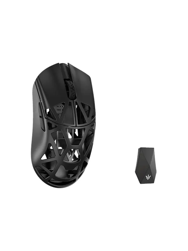 WLMouse Beast X Max (Solid Side + Omron) / Wireless 8K / Magnesium - Gamingmus - Optic - 5 knappar - Svart
