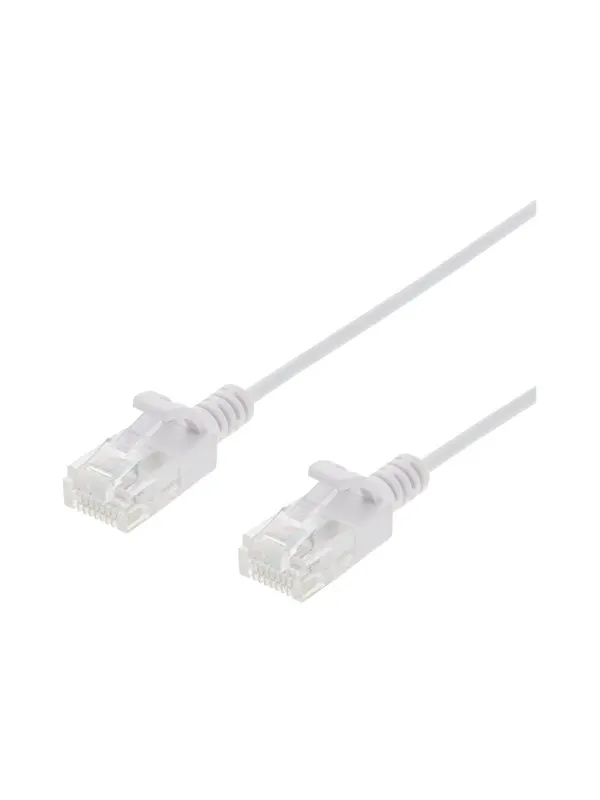 Deltaco patch cable - 1.5 m - white - Vit - 1m