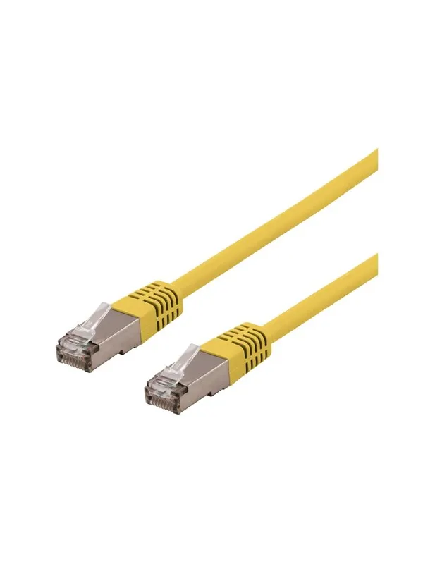 Deltaco patch cable - yellow - Gul