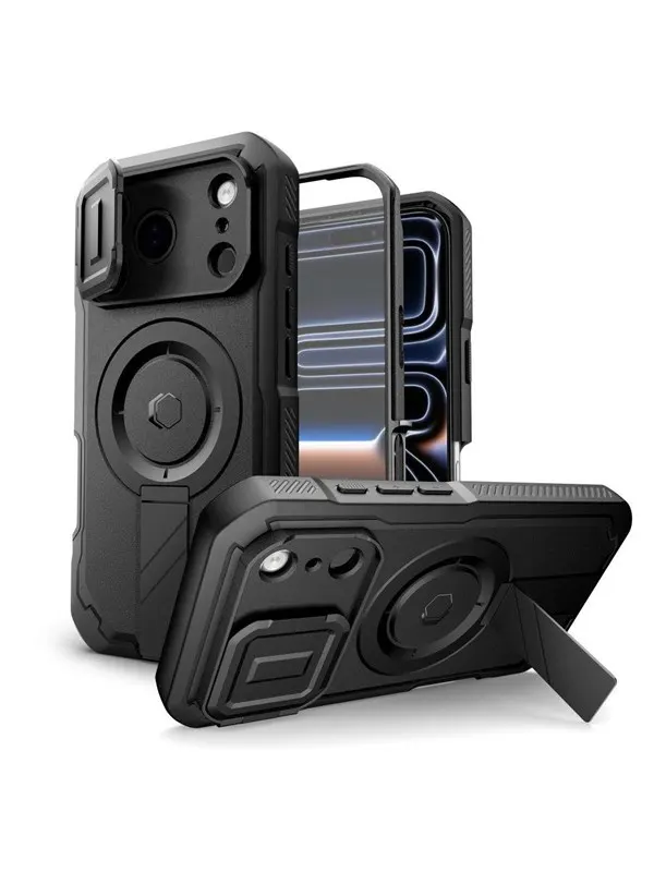 Tech-Protect Kevlar MagSafe Case for iPhone 17 Pro - Black