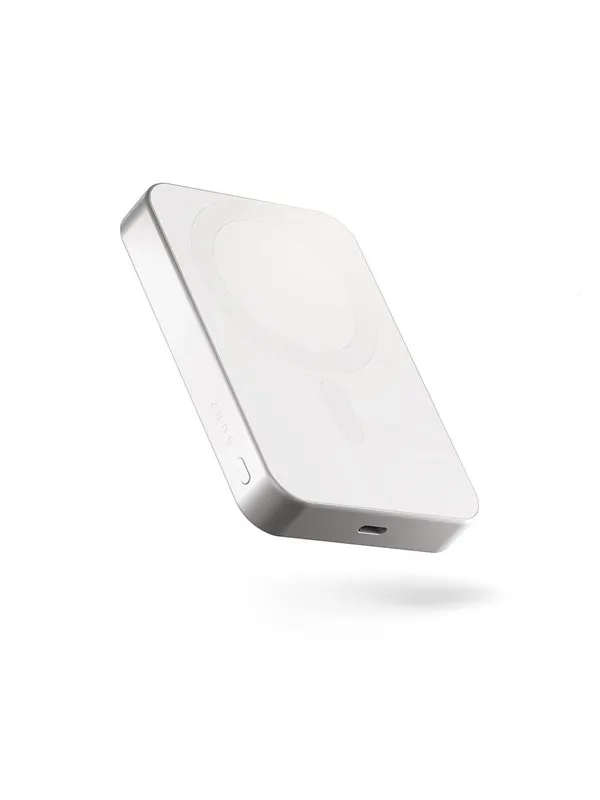 ZENS Slim Qi2 Aluminium Powerbank 10.000 mAh - White - 10000 mAh
