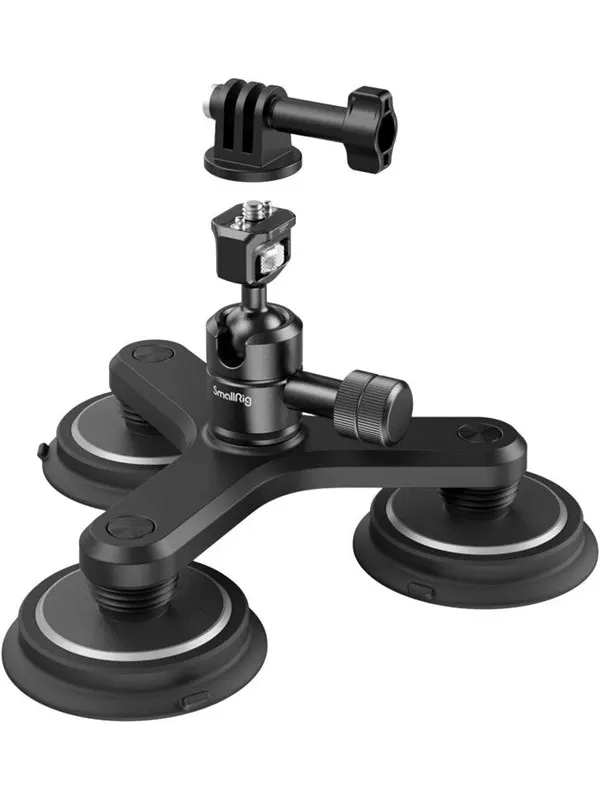 SmallRig 4468 Triple Magnetic Suction Cup Mounting Support Kit for Action Cameras
