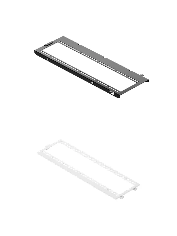 Havn HS 420 Fan Brackets for 360mm Radiator - White