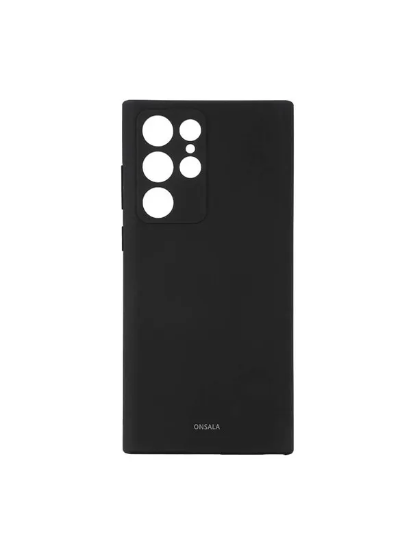 ONSALA Phone Case Silicone Black - Samsung S22 Ultra