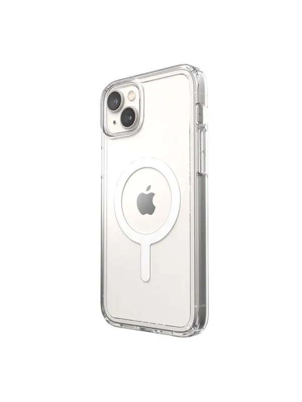Speck Gemshell + MagSafe - Case for iPhone 15 Plus / iPhone 14 Plus with MICROBAN coating - Clear