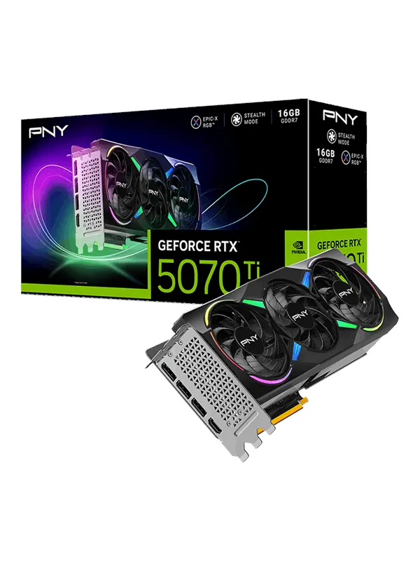 PNY GeForce RTX 5070 Ti Epic-X - 16GB GDDR7 RAM - Grafikkort