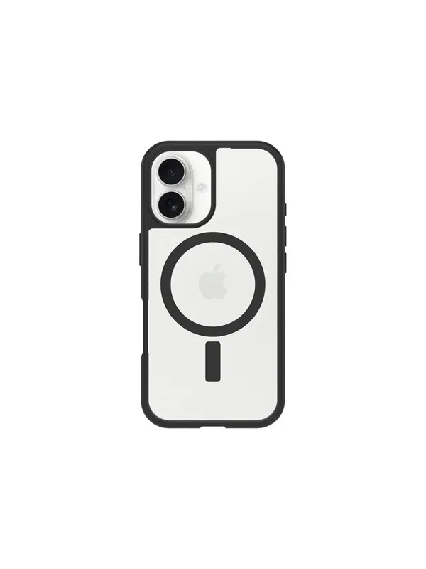 OtterBox React MagSafe Apple iPhone 16 Black Crystal - clear/black