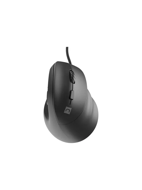 Natec CRAKE 2 PRO - vertical mouse - USB - black - Vertical mouse - Optic - 6 knappar - Svart