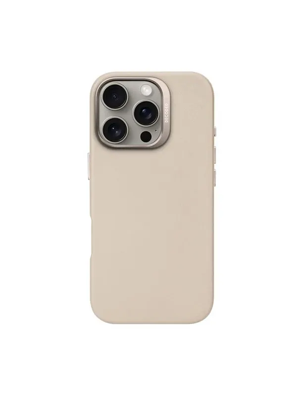 Decoded Leather Backcover for iPhone 16 Pro Clay