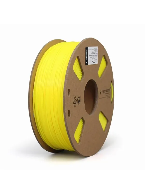 Gembird ABS filament - Fluorescerande gul - 1.75mm ø - 1 kg