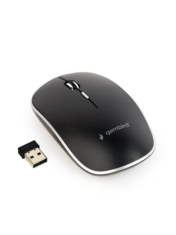 Gembird Wireless optical mouse 4B-01 - Mouse - Optic - 4 knappar - Svart