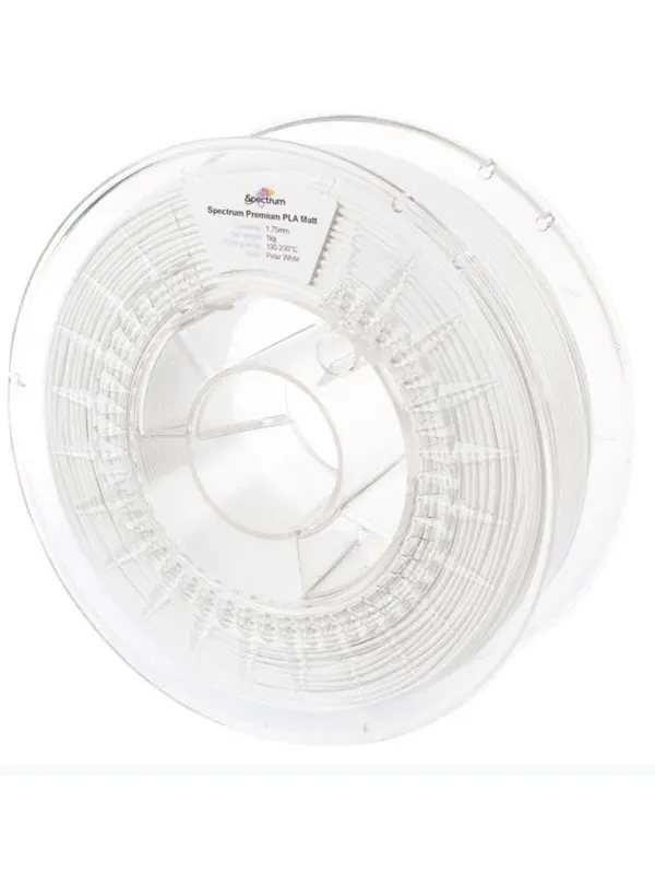 Spectrum 3D Filament / PLA Premium Matt / â 1.75 mm / Polar White / 1 kg