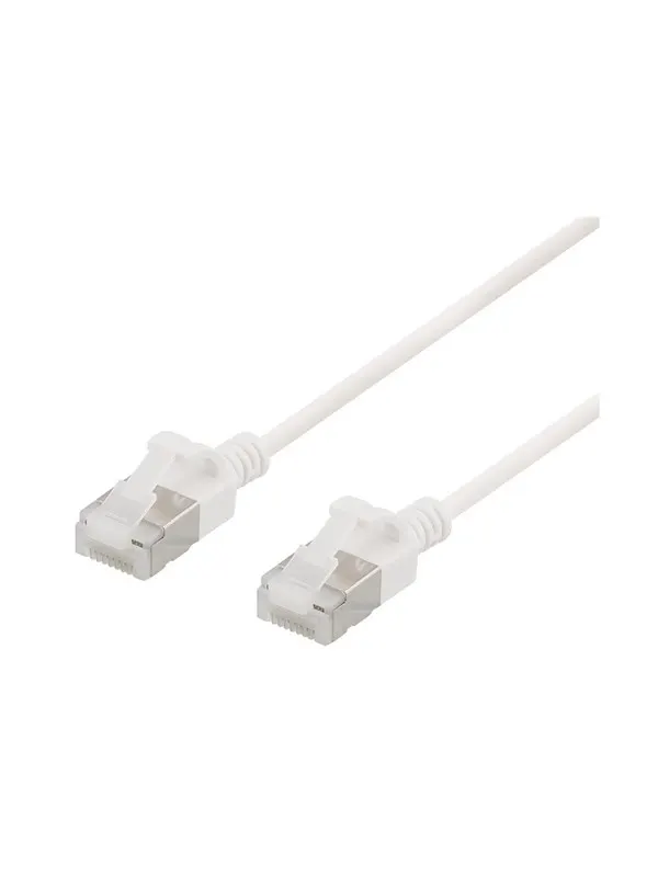 Deltaco patch cable - white - Vit