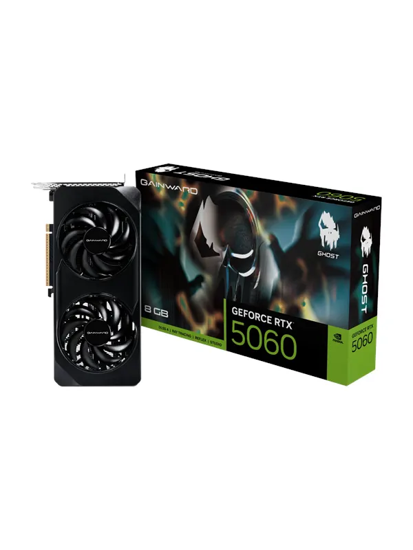 Gainward GeForce RTX 5060 Ghost - 8GB GDDR7 RAM - Grafikkort