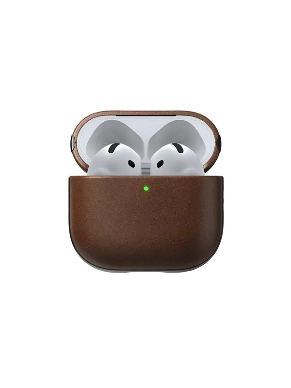 Nomad Modern Leather Case - Airpods 4 | Brown |  Leather