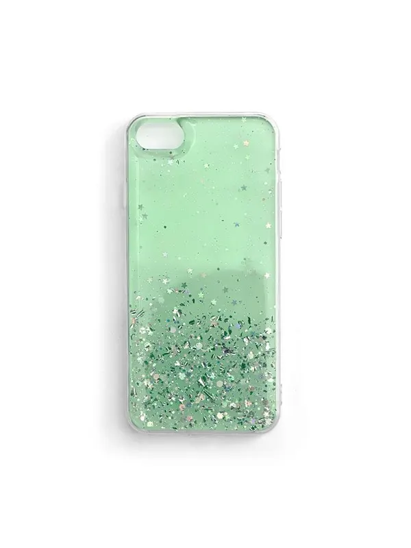 Wozinsky Star Glitter Shiny Glitter Cover Cover for Samsung Galaxy A72 4G Green