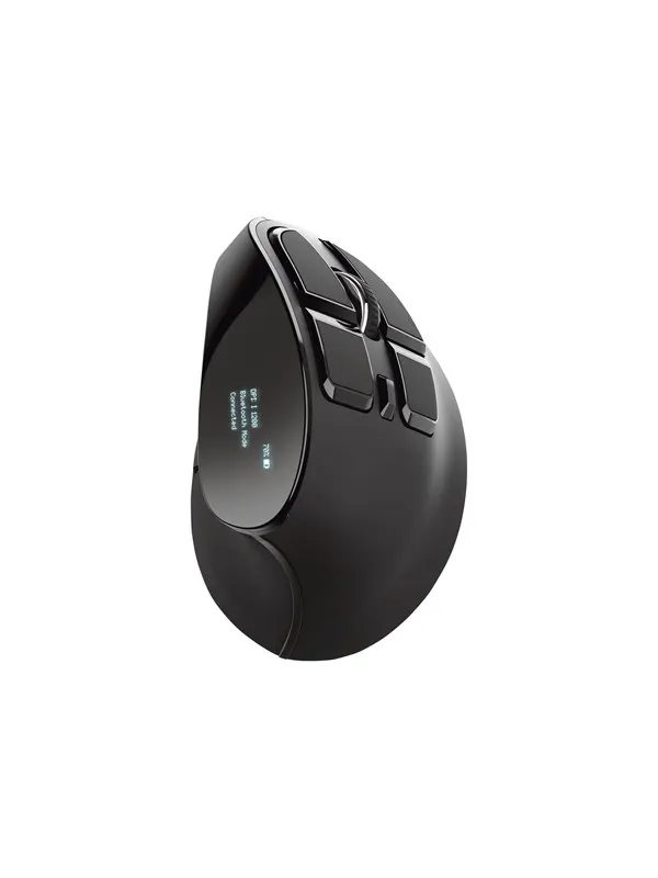 Trust Voxx - Vertical mouse - Optic - 9 knappar - Svart