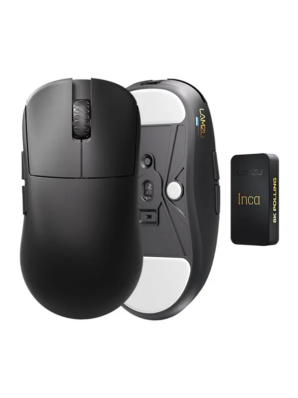 Lamzu Inca - Gamingmus - Optic - 6 knappar - Svart