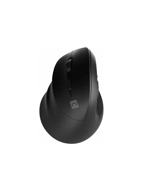 Natec CRAKE 2 - vertical mouse - 2.4 GHz Bluetooth 5.0 - black - Vertical mouse - Optic - 6 knappar - Svart