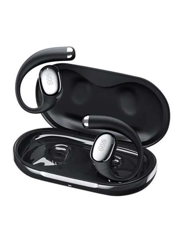 QCY Crossky R70 Open-Ear Wireless Earbuds - Black