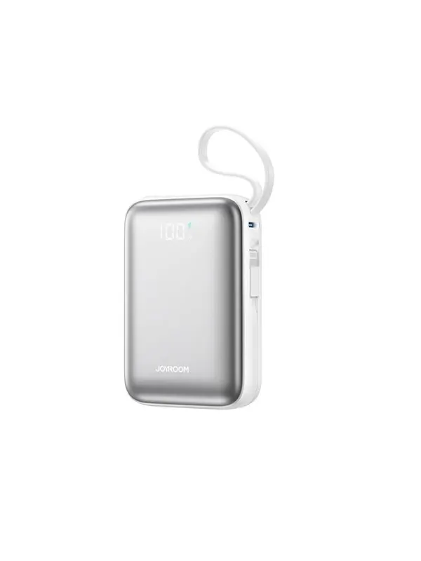 Joyroom JR-PBF29 20000mAh 22.5W Powerbank with Double Cable - White - 20000 mAh