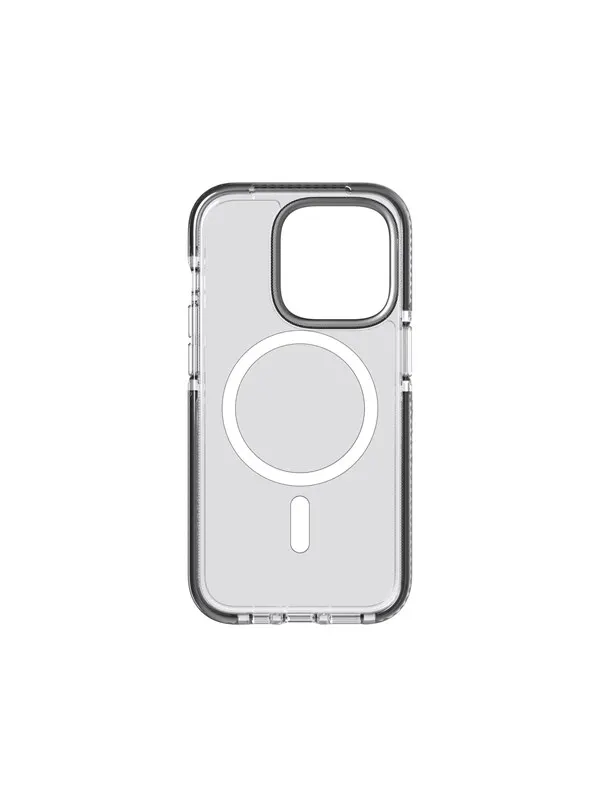 Tech21 Evo Crystal MagSafe iPhone 14 Pro Grafit grå