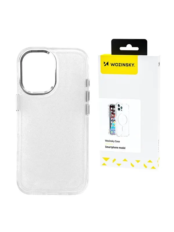Wozinsky Glitter Case for Samsung Galaxy S25 - Transparent with Glitter