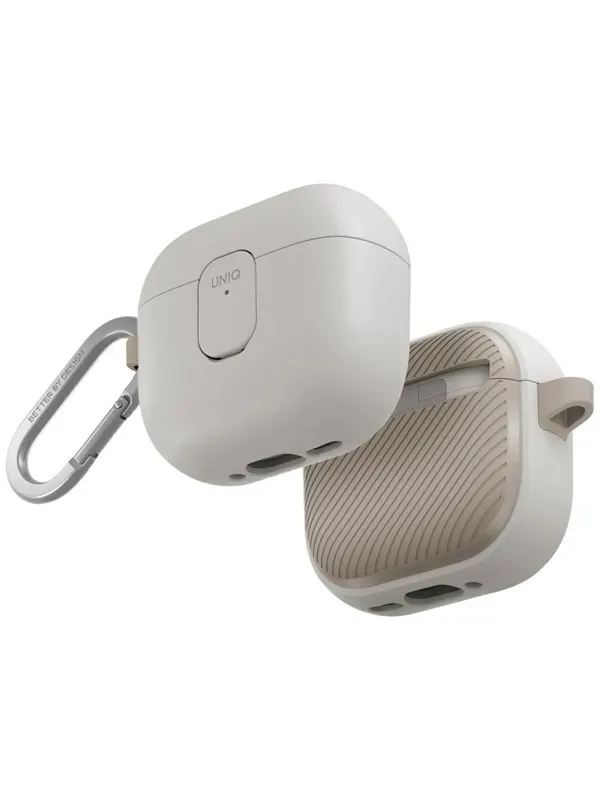 UNIQ Clyde Lock Case for AirPods 4 - Beige