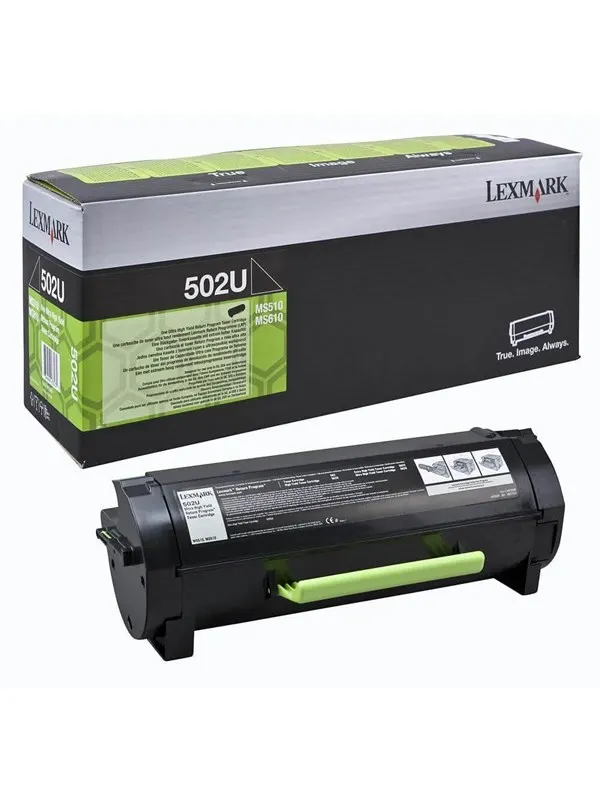 Lexmark 502U - High Yield - Black toner - Tonerkassett Svart