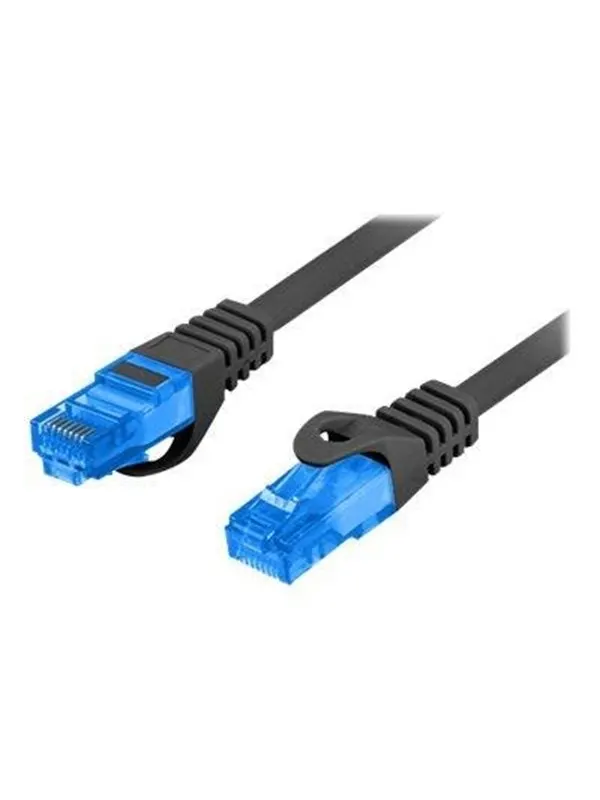 Lanberg patch cable - 10 m - black RAL 9004 - Svart