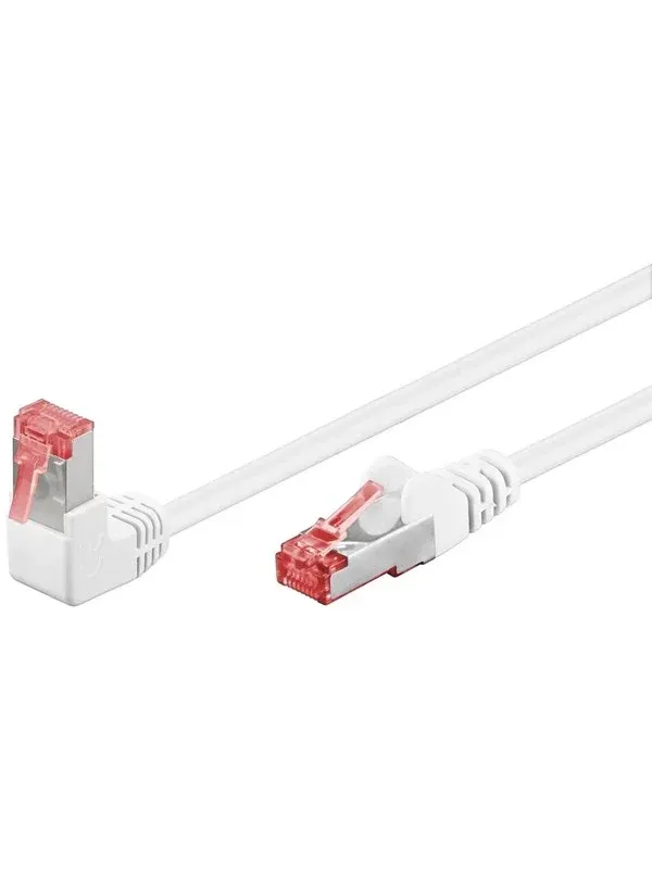 Pro LAN CAT 6 S/FTP - 90° - Vit - 2m