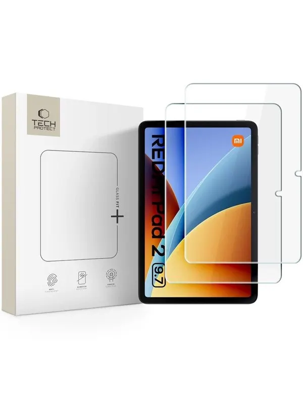 Tech-Protect Glass Fit+ 2-Pack Tempered Glass for Xiaomi Redmi Pad 2 9.7"