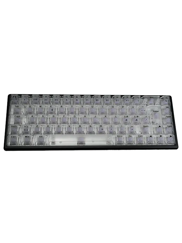 Arbiter Polar 65 HE - Phantom Clear - Gaming Keyboard - Utan numpad - Nordisk - Svart
