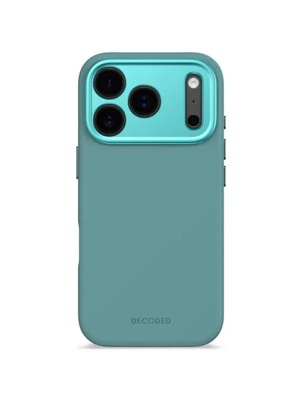 Decoded - AntiMicrobial Silicone Backcover for iPhone 17 Pro - Retro Blue