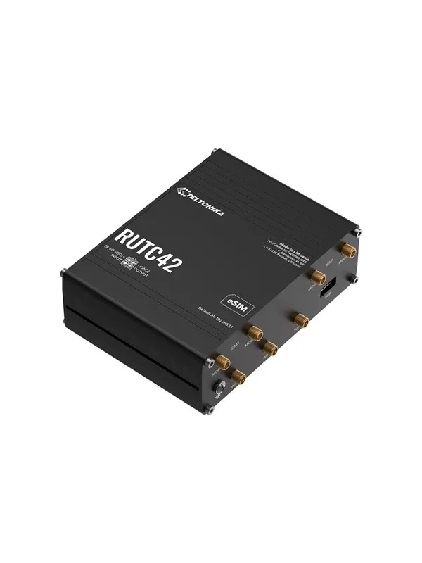 Teltonika RUTC42 - wireless router - WWAN - Wi-Fi 6 - 3G 4G 2G - DIN rail mountable wall-mountable surface-mountable - Wireless router Wi-Fi 6