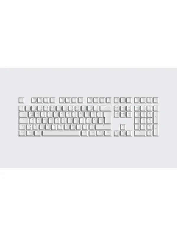Wooting PBT ISO Keycaps - Just White - Knappsats - Tysk - Vit