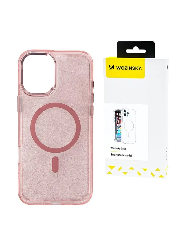 Wozinsky Glitter Case for Samsung Galaxy S25 - Pink with Glitter