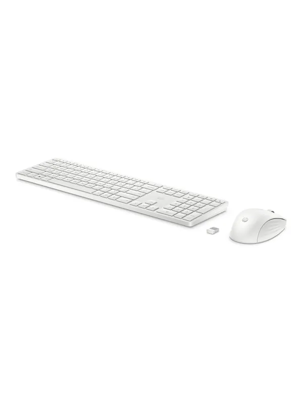 HP 650 - Tastatur & Mus set - Engelska - Vit