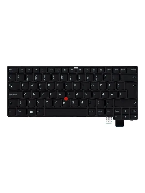 Lenovo Chicony - Laptop tagentbord - till ersättning - Dansk - Svart