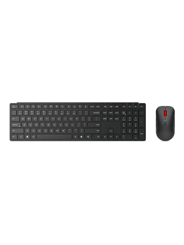 Lenovo Pro Combo 6000 - keyboard and mouse set - US with Euro symbol - eclipse black Input Device - Tastatur & Mus set - Engelska - Svart