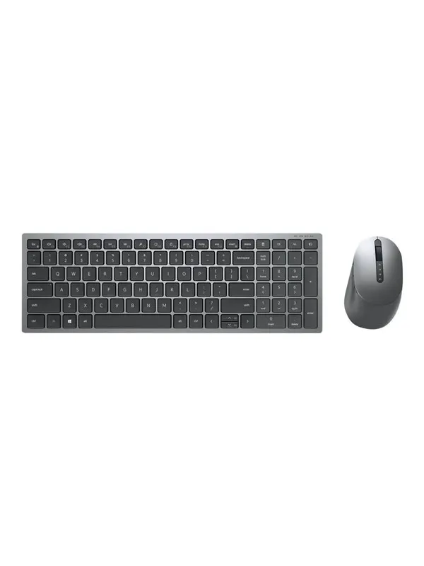 Dell Multi-Device Wireless - Tastatur & Mus set - Nordisk - Grå