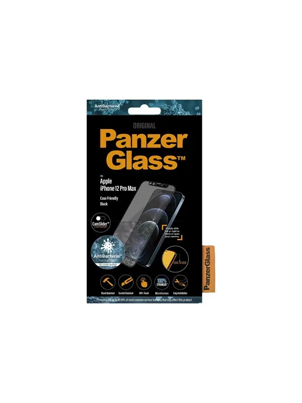 PanzerGlass CamSlider Screen Protector Apple iPhone 12 Pro Max | Edge-to-Edge