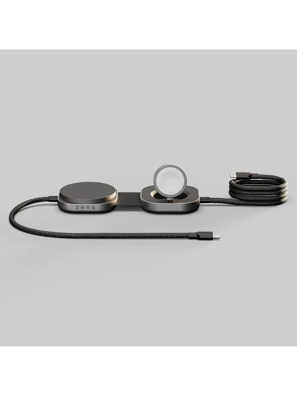 ZENS Charging Cable USB C-C Pro 3 - Magnetic Wireless Charger - Black