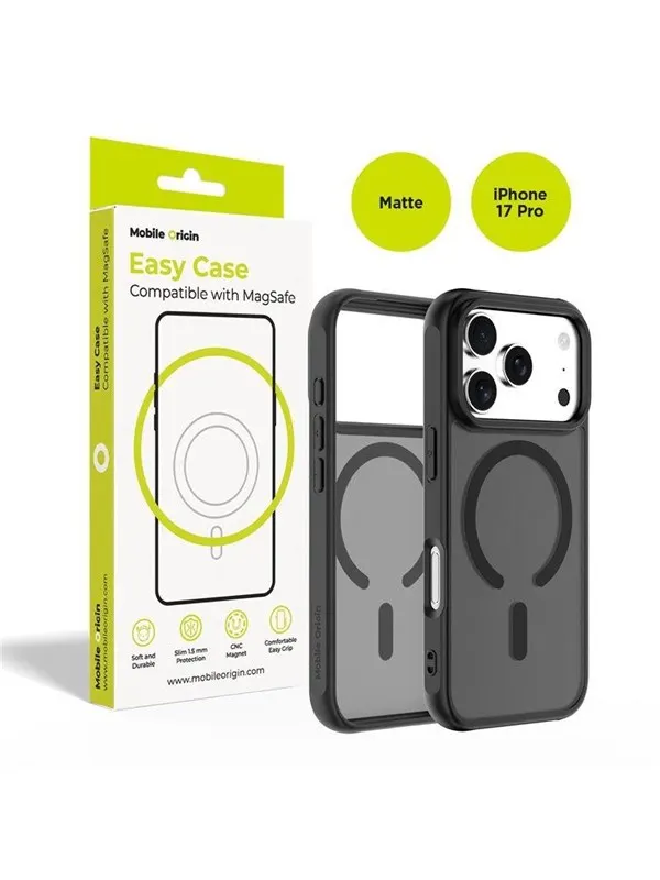 Mobile Origin Hybrid MagSafe Case - matte black - iPhone 17 Pro